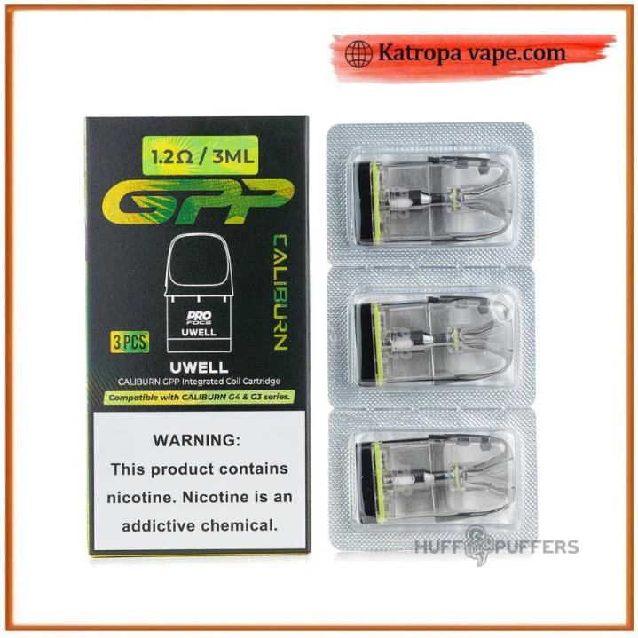 Uwell Caliburn G4 GPP Pods – 0.4Ω / 0.6Ω / 0.9Ω / 1.2Ω