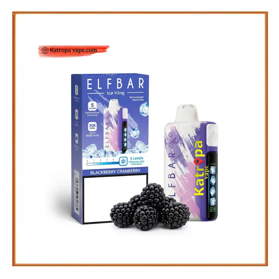 ELFBAR Blackberry Cranberry Ice King Disposable Vape 30000 Puffs