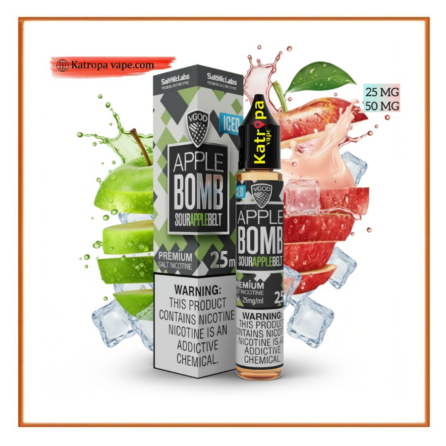 VGOD SaltNic Eliquid Iced Apple-Bomb تفاحتين