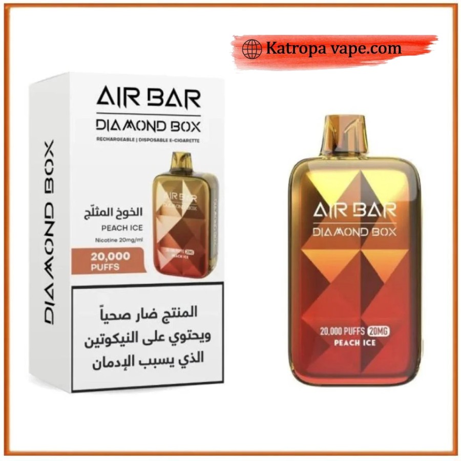 Air Bar Diamond Box 20000 Puffs – Peach Ice