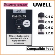 Uwell Caliburn G3 Replacement Pods 2 ml – 0.4Ω / 0.6Ω / 0.9Ω / 1.2Ω