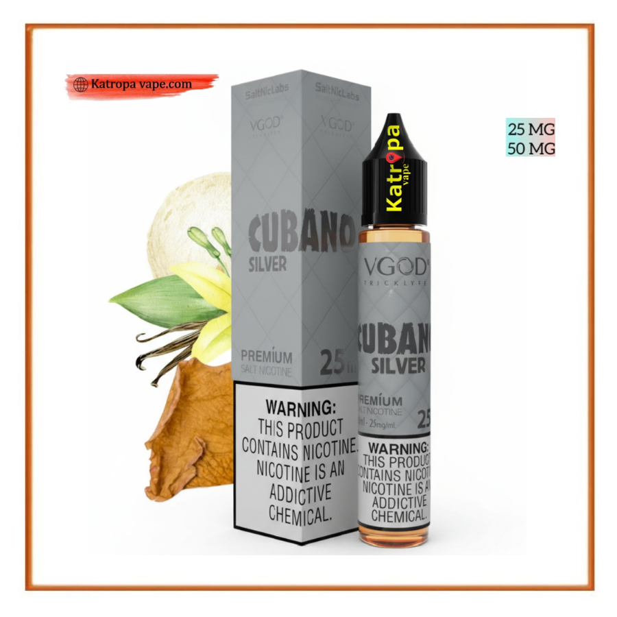 VGOD Cubano Silver Tobacco التبغ Salt Nicotine