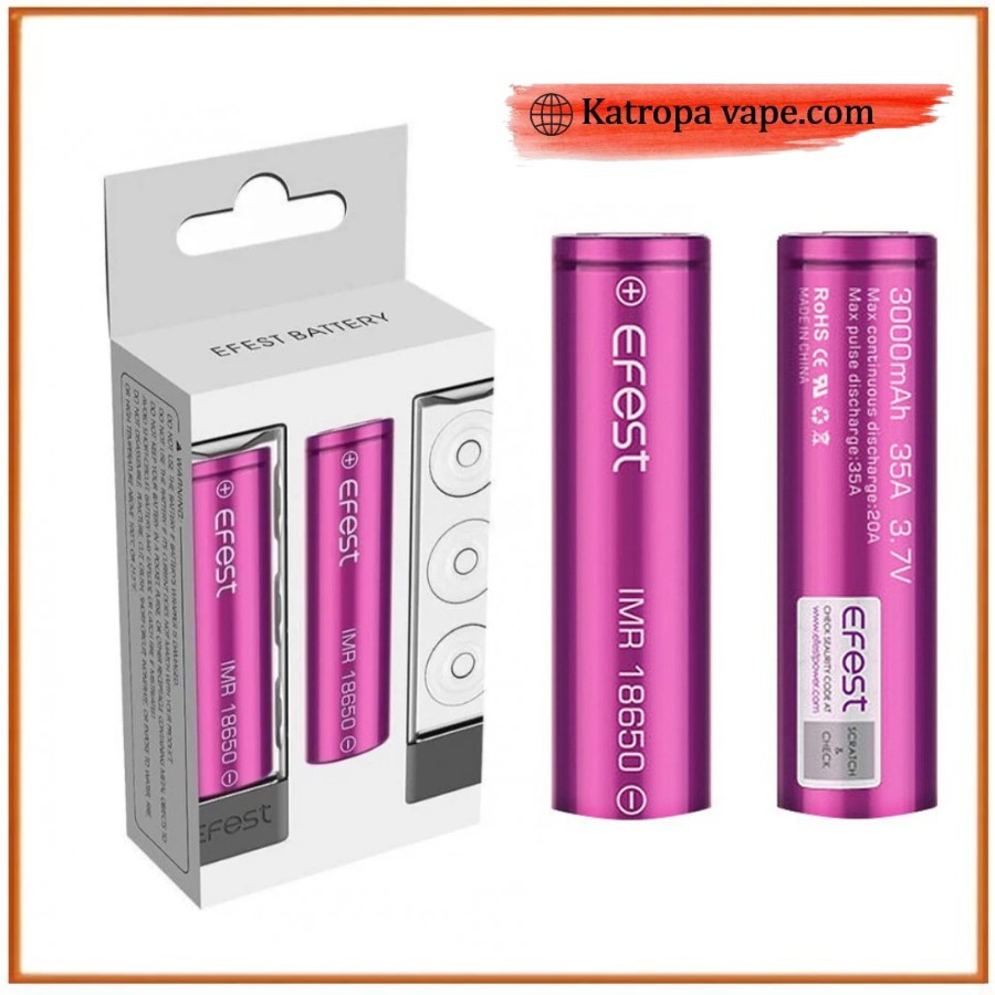 EFEST IMR 18650 High‑Drain Rechargeable Battery