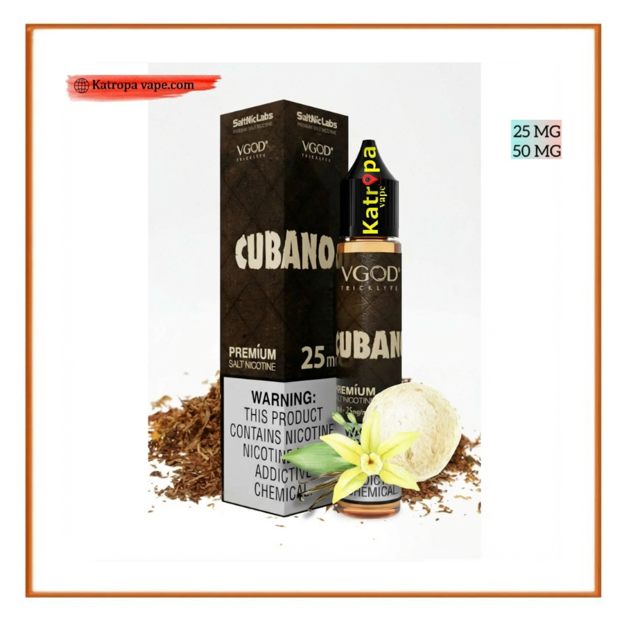 VGOD SaltNic Eliquid Cubanoالتبغ  Tobacco