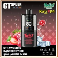 Twist Vapors GT Super Disposable 60000 Puffs – Strawberry BlueRazz Ice