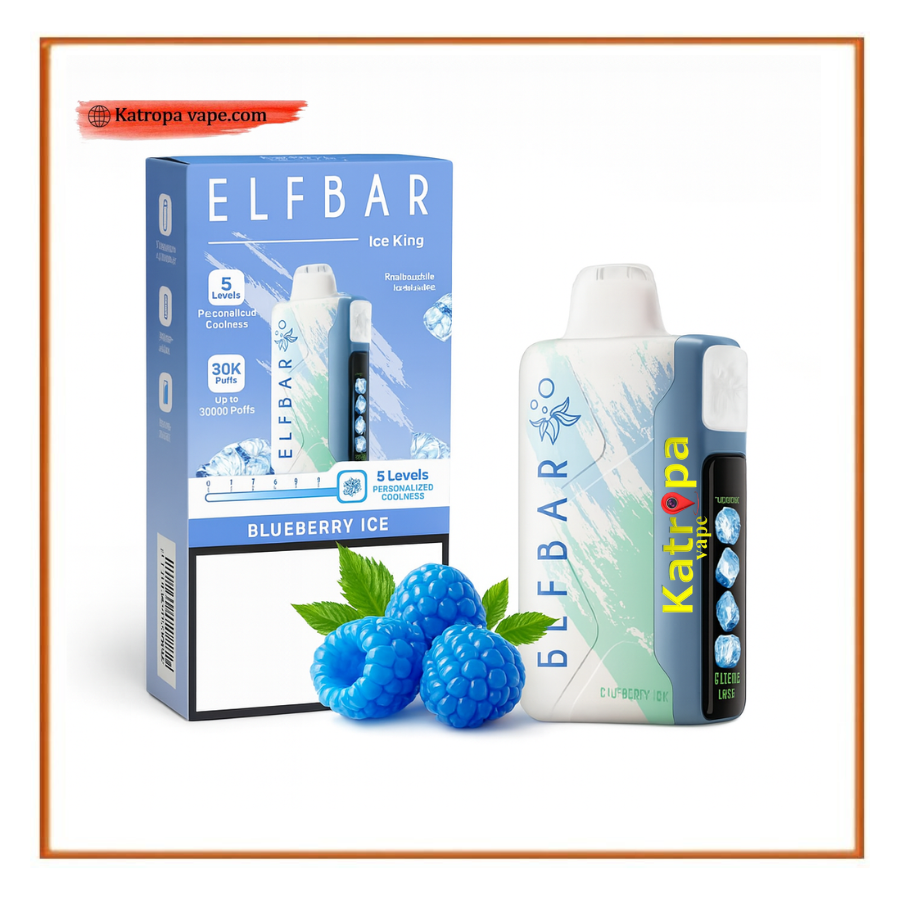 ELFBAR Blue Razz Ice 30k Puffs Ice King Disposable Vape